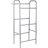 Krattenrek voor 3 kratten - zilver - 50 x 34 x 114 cm - rek