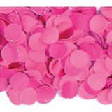 3x zakjes van 100 gram party confetti kleur fuchsia roze