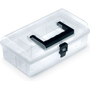 Kistenberg Sorteerbox/vakjes koffer - kleine spullen - 5 vaks - kunststof - 24 x 15 x 8.5 cm