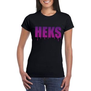 Halloween heks shirt zwart dames