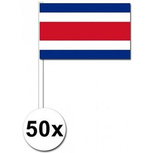 Zwaaivlaggetjes Costa Rica 50 stuks