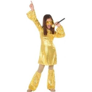 Schatting paneel Bekwaamheid Budget disco pailletten jurk goud voor meisjes (cadeaus & gadgets) | € 19  bij Fun-en-feest.nl | beslist.nl