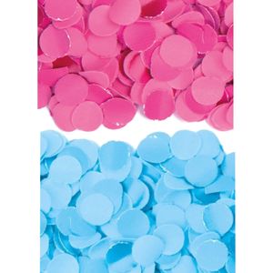 2 kilo fuchsia roze en blauwe papier snippers confetti mix set feest versiering