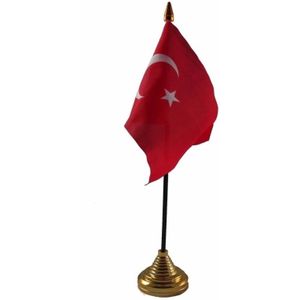 Turkije versiering tafelvlag 10 x 15 cm