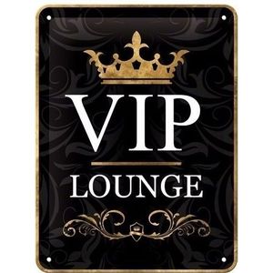 VIP thema Muurdecoratie VIP Lounge 15 x 20 cm