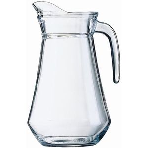 Bellatio Decorations Schenkkan/Limonade karaf - van glas 1,6 liter van 24 x 14 cm