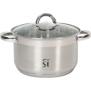 San Ignacio Luxe RVS kookpan/pan Loa 21 cm 6,3 liter - Vaatwasmachine bestendig