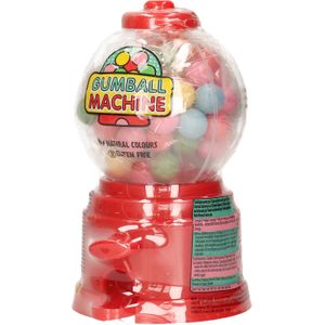 Kauwgomballen automaat/dispenser - gevuld met kauwgomballen - rood