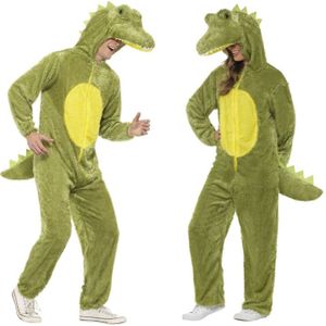Dieren kostuum krokodil voor volwassenen