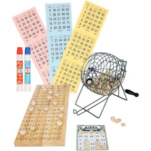 Spookachtig invoegen De volgende Luxe bingo spel metaal/hout complete set nummers 1-75 met molen, 174x  bingokaarten en 2x stiften - Bingospel - Bingo spellen - Bingomolen met  bingokaarten - Bingo spelen kopen? | beslist.nl