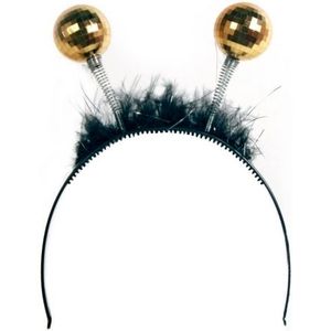 Haarband met gouden discoballen
