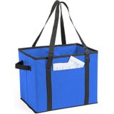 Kofferbak/kasten opberg tas blauw voor auto spullen 34  x 28 x 25 cm
