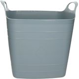 Bathroom Solutions Flexibele kuip - blauw - 25 liter - kunststof - emmer - wasmand