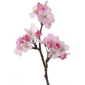 Roze appelbloesem kunstbloem/tak met 17 bloemetjes 36 cm