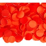 3x zakjes van 100 gram party confetti kleur rood