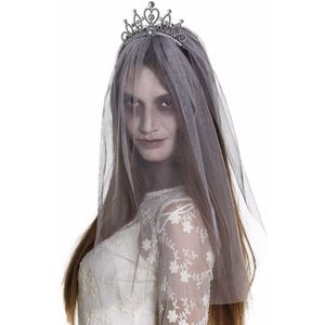 Zombie prinses tiara met sluier