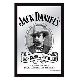 Decoratie spiegel Jack Daniels white