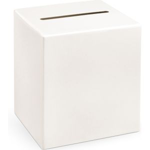 PartyDeco enveloppendoos Cream - Bruiloft - creme/wit - karton - 24 x 24 cm