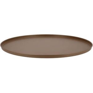DK Design Onderbord/kaarsenbord - metaal - mat goud - 25 x 2 cm