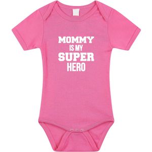 Mommy super hero geboorte cadeau / kraamcadeau romper roze voor babys / meisjes