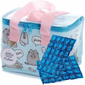 Puckator Kleine lunch koeltas met 2x flexibel koelelement - Pusheen de kat - 4,4 liter