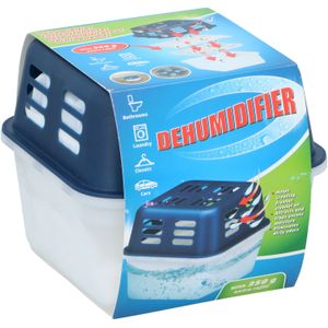 Vochtvanger 350ml - Inclusief 2 x 350g Korrels - Condens en Geuren - Kelder/Garage/Camper en Auto - 11 x 14 x 14 cm