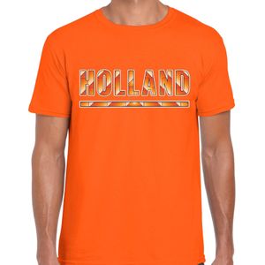 Holland / Nederlands elftal supporter t-shirt oranje voor heren