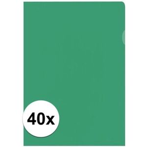 40x Tekeningen opbergmap A4 groen
