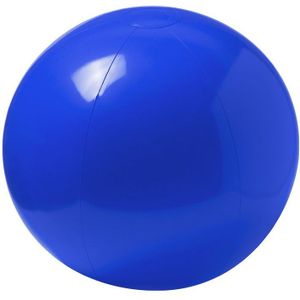 Opblaasbare strandbal extra groot - blauw - Dia 40 cm - kunststof - Strand/buiten