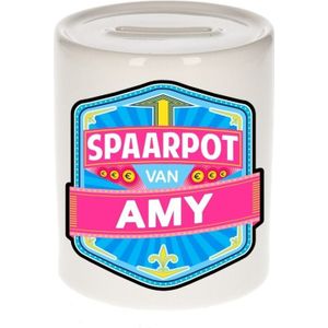 Vrolijke kinder spaarpot voor Amy