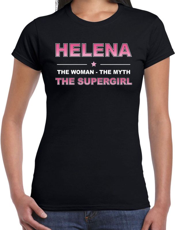 Naam Helena The women, The myth the supergirl shirt zwart cadeau shirt