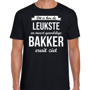 Geweldige bakker t-shirt / kleding zwart heren - cadeau shirt