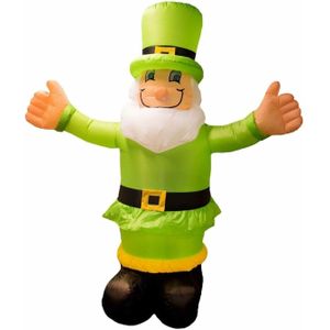 St. Patricksday opblaasbare kabouter 180 cm