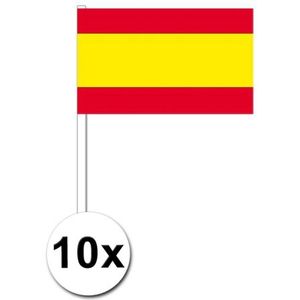 Zwaaivlaggetjes Spanje 10 stuks