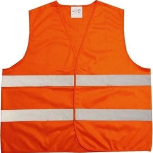 8x Neon oranje veiligheidsvest voor volwassenen