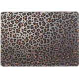 6x Tafel placemats/onderleggers met bruine panterprint 30 x 45 cm