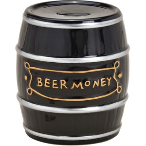 Cepewa Spaarpot voor volwassenen Beermoney - Keramiek - Bier vat/ton - 13 x 14 cm