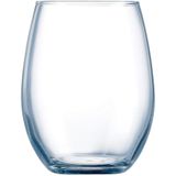 6x Stuks luxe transparante drinkglazen 440 ml van glas