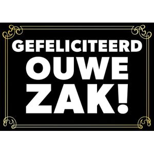 Grappige 65 jaar verjaardagskaart Gefeliciteerd ouwe zak