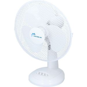 Lifetime Air Tafelventilator FT30-B - 38 W - Oscilleert - Kantelbaar - 30 cm