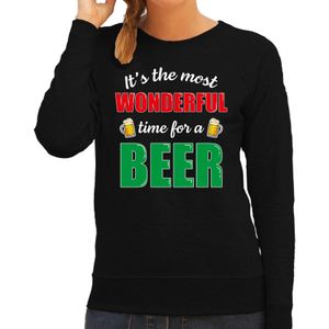 Wonderful beer foute Kersttrui bier - zwart - dames - Kerst sweaters / Kerst outfit XS