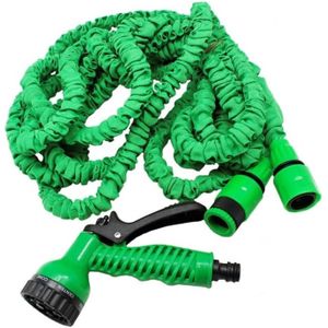 Benson - Tuinslang - Fexibel - 10 meter - Tuinslang met koppeling - Spuitpistool - Groen