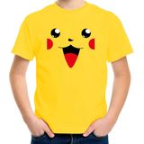 Verkleed / carnaval t-shirt geel cartoon knaagdiertje voor kinderen - Verkleed / kostuum shirts