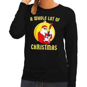 Foute feest kerst sweater zwart A Whole Lot of Christmas voor dames