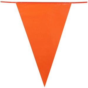 Oranje Holland plastic groot formaat buiten vlaggetjes van 10 meter