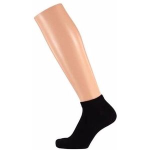 10x Dames lage sokken zwart maat 36-41