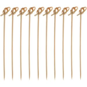 Cosy &amp; Trendy Hapjes/sate prikkers/spiesjes - bamboe hout - 250x stuks - 12 cm - amuse/bbq/feestje