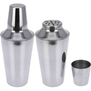 Set van 3x Cocktailshaker 500 ml staal - RVS - Professionele cocktails maken