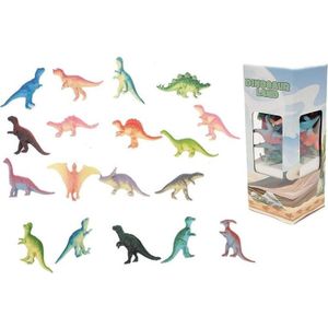Dinosaurussen speelgoed figuren - set 18x - van 6 cm - Speelgoed dino dieren