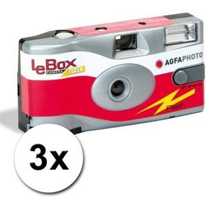 3 Agfa LeBox wegwerp cameras